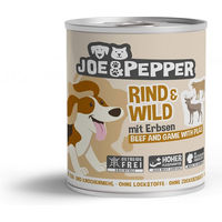 Produktbild von Joe & Pepper Hundefutter Nassfutter Rind & Wild mit Erbsen getreidefrei Adult 6x800g - 6 x 800 g