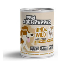 Produktbild von Joe & Pepper Hundefutter Rind & Wild mit Erbsen Stückchen in Sauce Getreidefrei Adult 6x400g