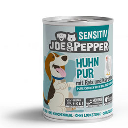 Produktbild von Joe & Pepper Hundefutter Sensitiv Huhn pur mit Reis und Karotten Adult Getreidefrei 6x400g