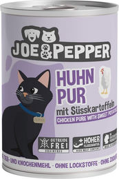 Joe & Pepper Katzenfutter Huhn pur mit Süßkartoffeln Adult Getreidefrei 6x400g – Bild 1 von 2