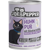 Produktbild von Joe & Pepper Katzenfutter Huhn pur mit Süßkartoffeln Adult Getreidefrei 6x400g