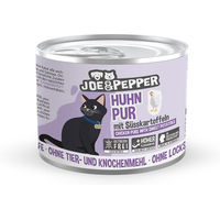 Produktbild von Joe & Pepper Katzenfutter Huhn pur mit Süßkartoffeln getreidefrei für erwachsene Katzen 6x200g