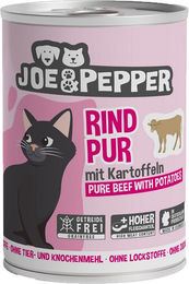 Produktbild von Joe & Pepper Katzenfutter Rind mit Kartoffeln für erwachsene Katzen getreidefrei 6x400g - 6 x 400 g
