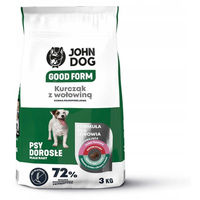 Produktbild von JOHN DOG Good Form Trockenfutter für kleine Hunde mit Huhn und Rind, glutenfrei, 3kg