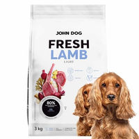 Produktbild von JOHN DOG Premium Trockenfutter für erwachsene Hunde mit Lamm getreidefrei Light 3kg