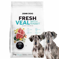 Produktbild von John Dog Premium Welpenfutter Fresh Kalb und Kaninchen Getreidefrei Trockenfutter für Welpen 3kg