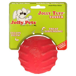Jolly Hundespielzeug Tuff Tosser Ball aus Naturkautschuk Rot Größe S – Bild 1 von 1