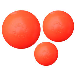 Jolly Pets Bounce-n-Play Hundespielzeug Ball Orange mit Vanilleduft Größe S für kleine Rassen - 1 Stk. – Bild 1 von 6