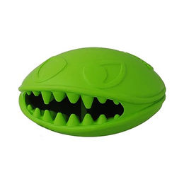 Jolly Pets Hundespielzeug Monster Mouth Kauspielzeug aus Gummi Grün 10 cm - 10 cm – Bild 1 von 2
