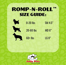 Jolly Pets Hundespielzeug Romp-n-Roll Ball aus Baumwolle Rot Größe S - 11 cm – Bild 1 von 4