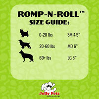 Produktbild von Jolly Pets Hundespielzeug Romp-n-Roll Ball aus Baumwolle Rot Größe S - 11 cm