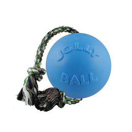 Jolly Pets Hundespielzeug Romp-n-Roll Wurfspielzeug aus Baumwolle Blau Größe M - 15 cm – Bild 1 von 2