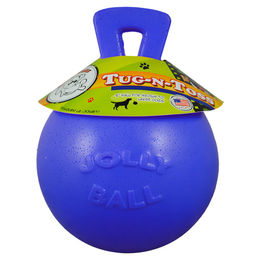 Jolly Pets Hundespielzeug Tug-n-Toss Ball aus Gummi blau Größe L - 20 cm – Bild 1 von 8