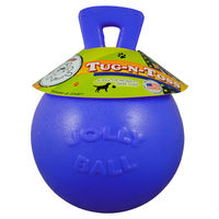 Produktbild von Jolly Pets Hundespielzeug Tug-n-Toss Ball aus Gummi blau Größe L - 20 cm