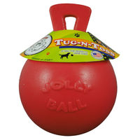 Produktbild von Jolly Pets Hundespielzeug Tug-n-Toss Ball aus Kunststoff Rot Größe L - 15 cm