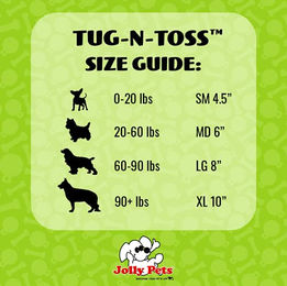 Jolly Pets Hundespielzeug Tug-n-Toss Ball Blau Größe M - 15 cm – Bild 1 von 4