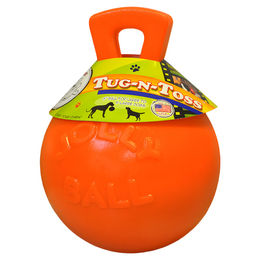 Jolly Pets Hundespielzeug Tug-n-Toss Ball Orange Größe L - 1 Stk. – Bild 1 von 3