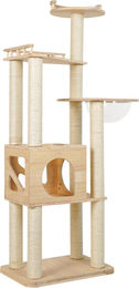 JooTech Kratzbaum aus Holz mit 5 Ebenen und Aussichtsplattform 164,5 cm hoch – Bild 1 von 1
