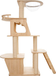 JooTech Kratzbaum aus Massivholz mit 5 Ebenen und Aussichtsplattform für Katzen 104 cm hoch – Bild 1 von 1