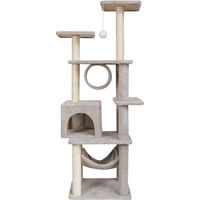 Produktbild von JooTech Kratzbaum für Katzen mit Höhle und 7 Ebenen in Grau 155 cm hoch