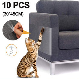 Jormftte Kratzschutz für Katzen und Hunde Transparent Selbstklebend Anti-Kratz-Pads für Polstermöbel 10 Stück – Bild 1 von 1