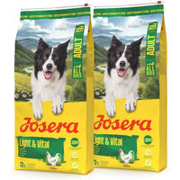 Produktbild von Josera A/S Adult Light & Vital Trockenfutter für Hunde zur Gewichtsreduktion und Unterstützung von Herz und Verdauung 25 kg