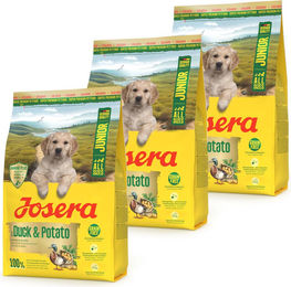 Josera A/S Junior Hundefutter Ente und Muschel Getreidefrei für Welpen 3 x 3 kg – Bild 1 von 4