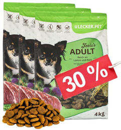 Josera Adult Lamm Sensitive Hundefutter Trockenvollnahrung 12 kg - 3 x 4 kg – Bild 1 von 9