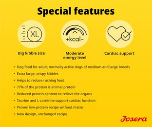 Josera Adult Large Optiness Trockenfutter Lamm und Reis für große Hunde 3 x 3 kg – Bild 1 von 2