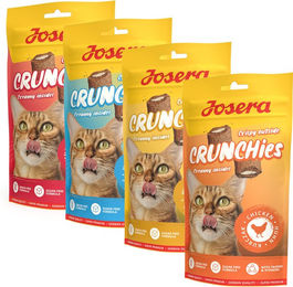 Josera Crunchies Katzen Leckerlis mit Lachs für erwachsene Katzen zur Unterstützung der Haarballenreduktion 60 g - 60 g – Bild 1 von 5