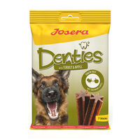 Produktbild von Josera Denties Zahnpflege-Snack für Hunde mit Truthahn und Apfel getreidefrei 180 g - 2 x 180 g