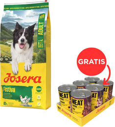 Produktbild von Josera Festival Hundefutter 12,5kg und Josera Meat Lovers Pure 6x400g Set