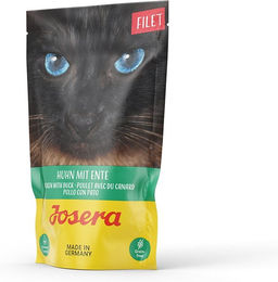 Produktbild von Josera Filet Huhn mit Ente Stückchen in Sauce 32x70g
