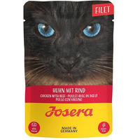 Produktbild von Josera Filet Huhn mit Rind Katzen-Nassfutter 16x70g