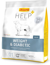 Josera Help Weight & Diabetic Trockenfutter für erwachsene Hunde zur Gewichtsreduktion und Diabetes-Unterstützung 4,5 kg – Bild 1 von 2