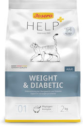 Josera Help Weight & Diabetic Trockenfutter für erwachsene Katzen zur Gewichtskontrolle und Diabetes-Unterstützung 2 kg - 2 kg – Bild 1 von 4