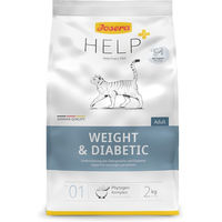 Produktbild von Josera Help Weight & Diabetic Trockenfutter für erwachsene Katzen zur Gewichtskontrolle und Diabetes-Unterstützung 2 kg - 2 kg