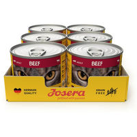 Produktbild von Josera Hundefutter Adult Rind und Lachs Stückchen in Sauce getreidefrei 1200g Dose