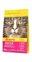 Josera Indoor Cat Trockenfutter für ausgewachsene Wohnungskatzen mit Geflügel, Fisch und Lachs, getreidefrei, 400 g – Bild 1 von 3