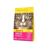 Produktbild von Josera Indoor Cat Trockenfutter für ausgewachsene Wohnungskatzen mit Geflügel, Fisch und Lachs, getreidefrei, 400 g