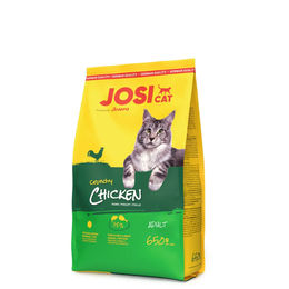 Josera JosiCat Crunchy Chicken Trockenfutter Huhn für ausgewachsene Katzen 650 g - 7 x 650 g – Bild 1 von 6