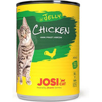 Produktbild von Josera JosiCat Katzen Nassfutter Huhn in Gelee Getreidefrei Adult 12 x 400 g - 12 x 400 g