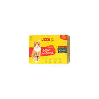 Produktbild von Josera JosiCat Katzenfutter Multipack Stückchen in Sauce Fleischsorten Adult 12 x 85g