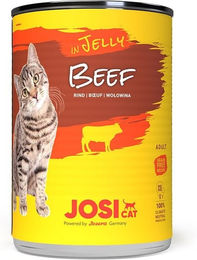 Josera JosiCat Katzenfutter Rind in Gelee für erwachsene Katzen 12 x 400 g getreidefrei ohne Zucker - 12 x 400 g – Bild 1 von 7