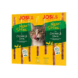 Josera JosiCat Meat Sticks Huhn und Ente Leckerli für Katzen Adult 35 g - 20 x 35 g – Bild 1 von 6