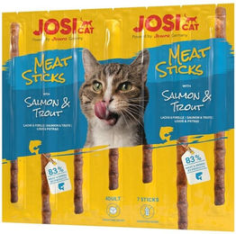 Josera JosiCat Meat Sticks Katzensnack Lachs und Forelle für erwachsene Katzen 35g - 20 x 35 g – Bild 1 von 6