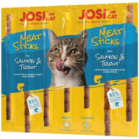 Produktbild von Josera JosiCat Meat Sticks Katzensnack Lachs und Forelle für erwachsene Katzen 35g - 20 x 35 g