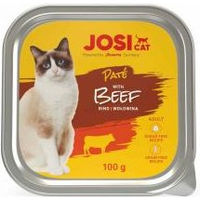 Produktbild von Josera JosiCat Paté mit Rind für Katzen Adult 32 x 100 g ohne Farb- und Aromastoffe - 16 x 100 g