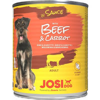 Produktbild von Josera JosiDog Hundefutter Beef & Carrot Stückchen in Sauce Adult 6x 830g - 6 x 830 g