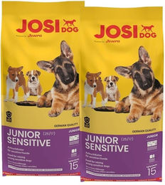Produktbild von Josera JosiDog Junior Sensitive Trockenfutter Geflügel für Welpen Glutenfrei Monoprotein 2x15kg